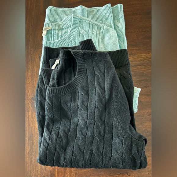 Talbots Navy Cable Knit Sweaters size 1X - Picture 1 of 8